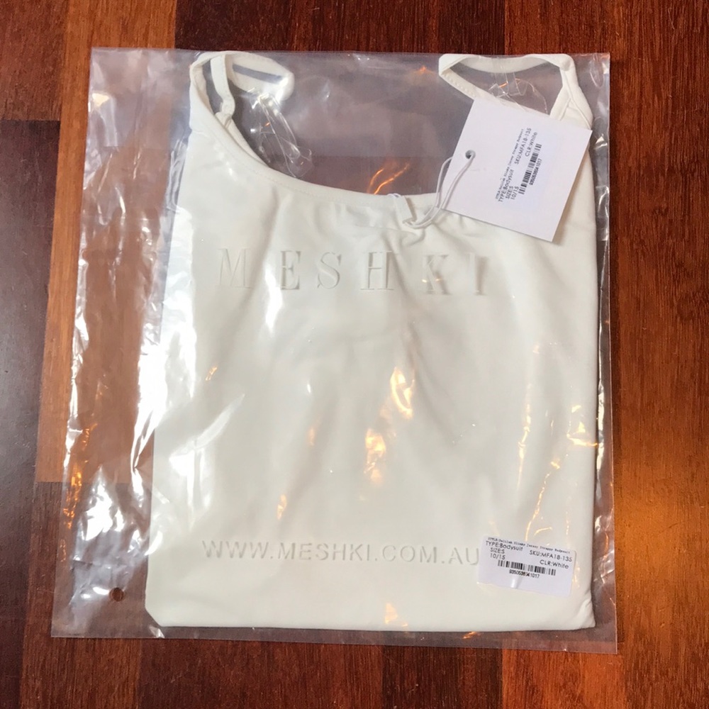 Meshki Delilah White Bodysuit